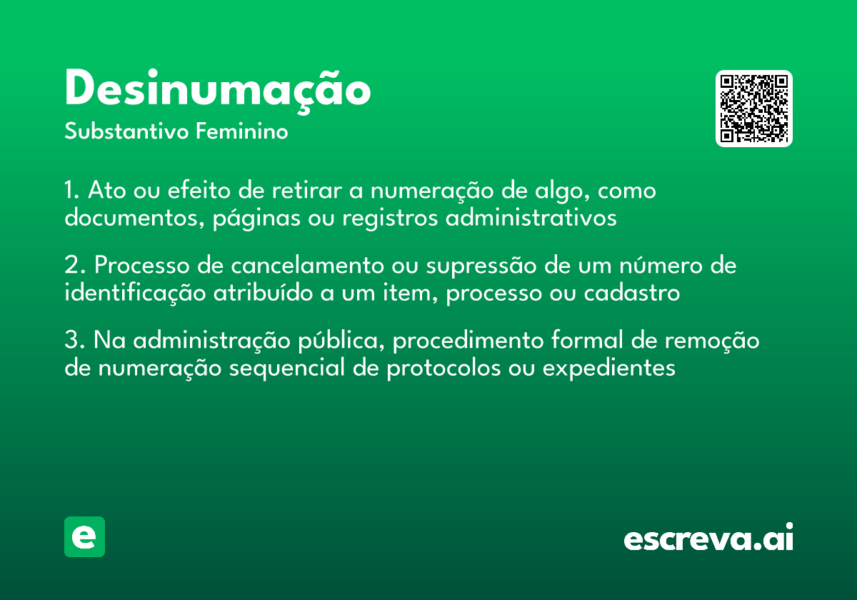 desinumação
