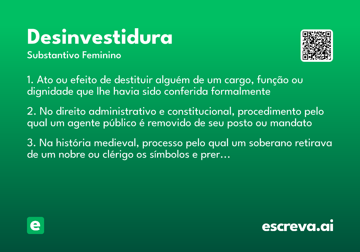desinvestidura