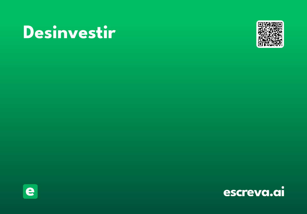 desinvestir
