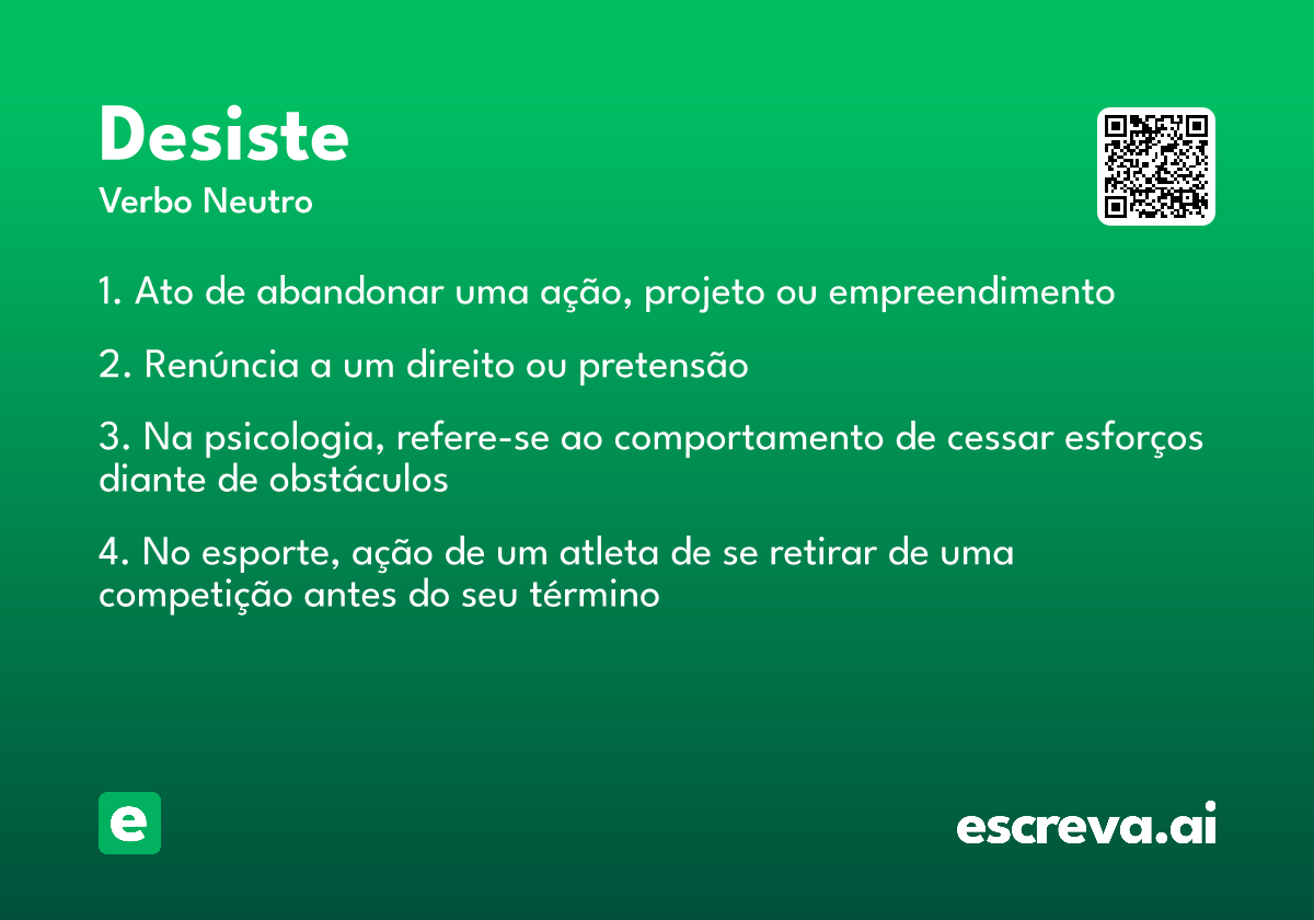 desiste