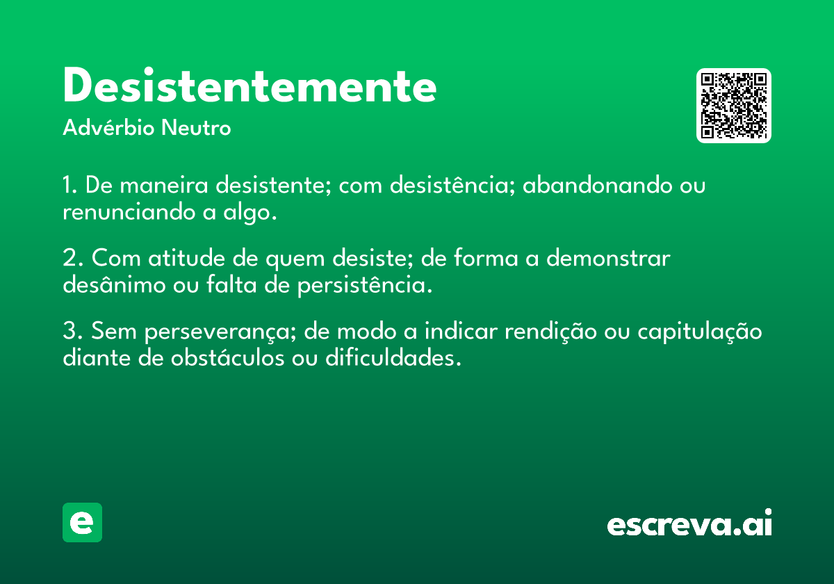 desistentemente