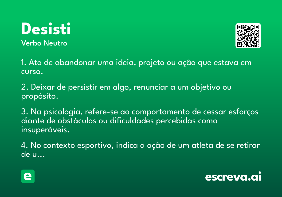 desisti
