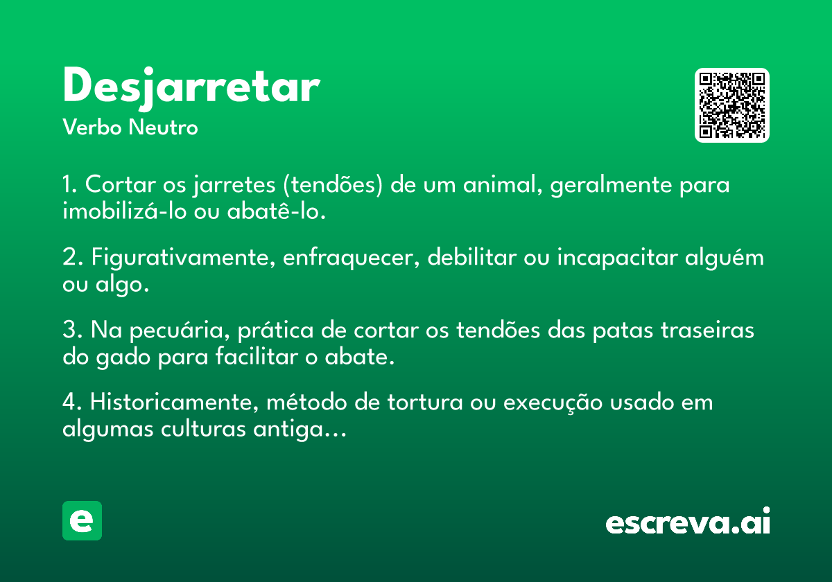 desjarretar