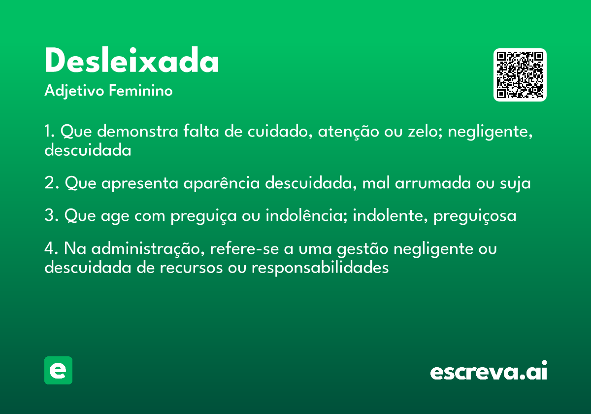 desleixada