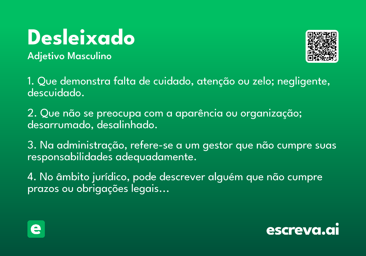 desleixado