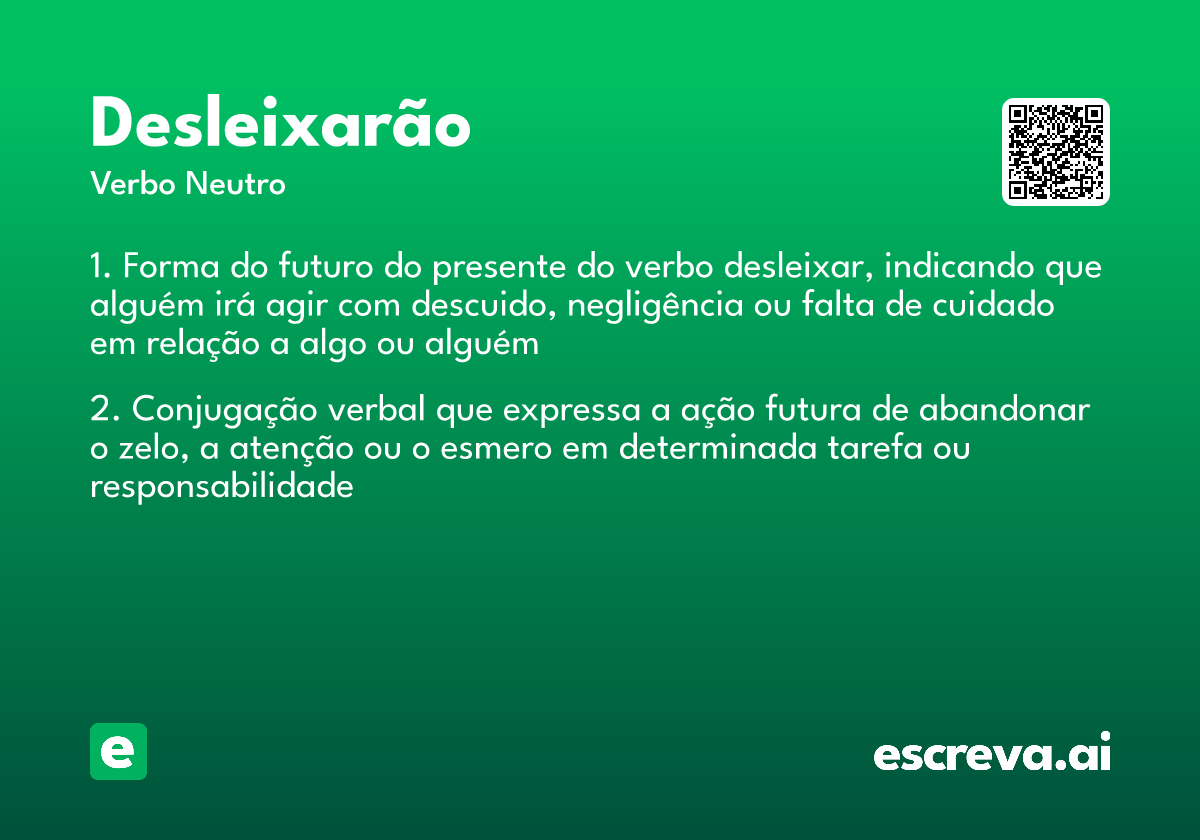 desleixarão