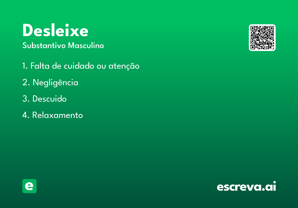 desleixe