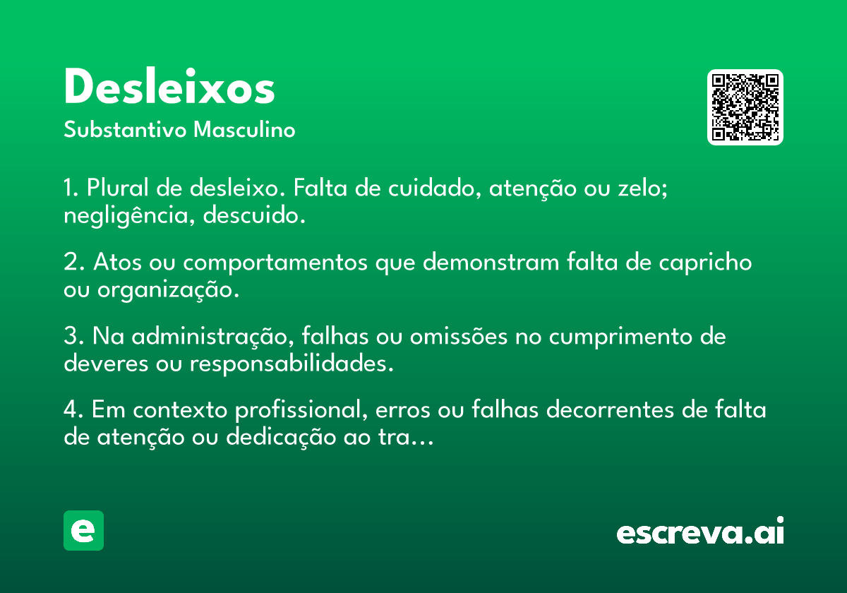 desleixos