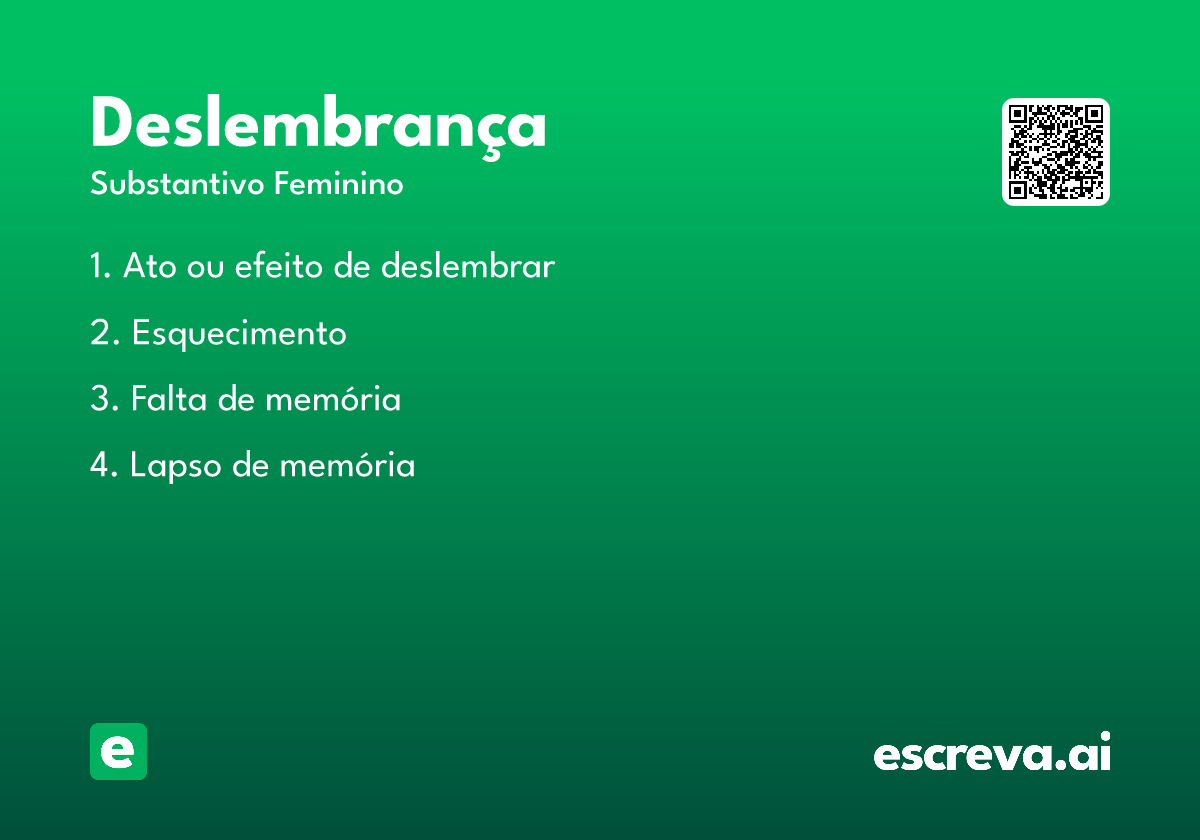 deslembrança