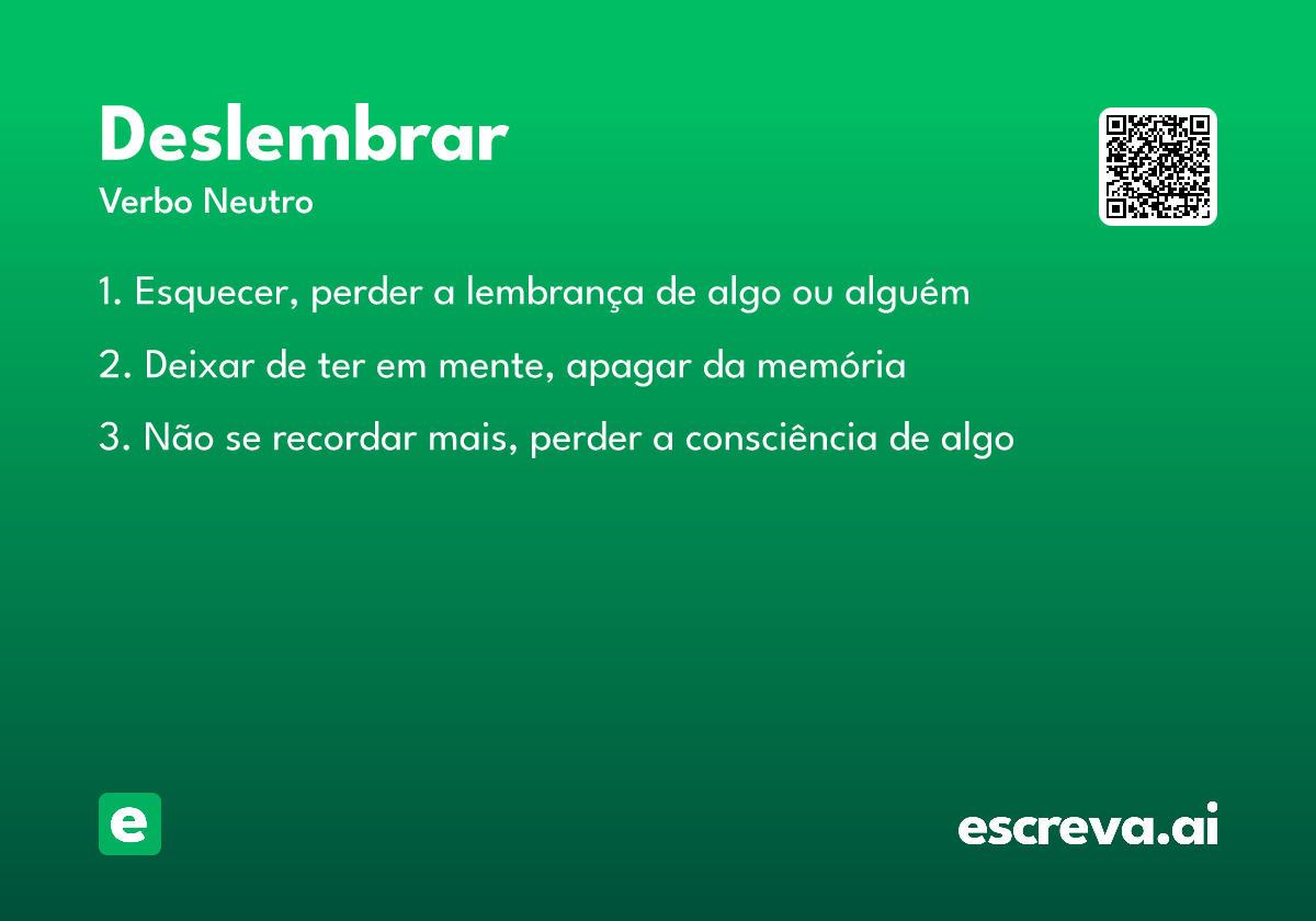 deslembrar