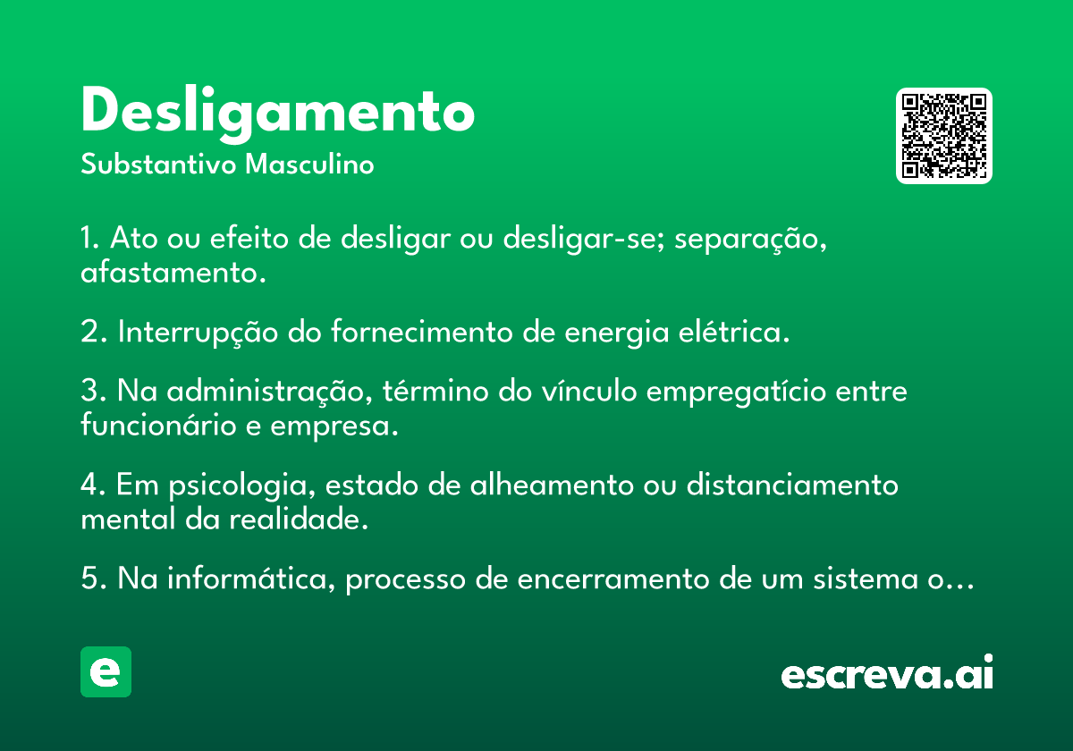 desligamento