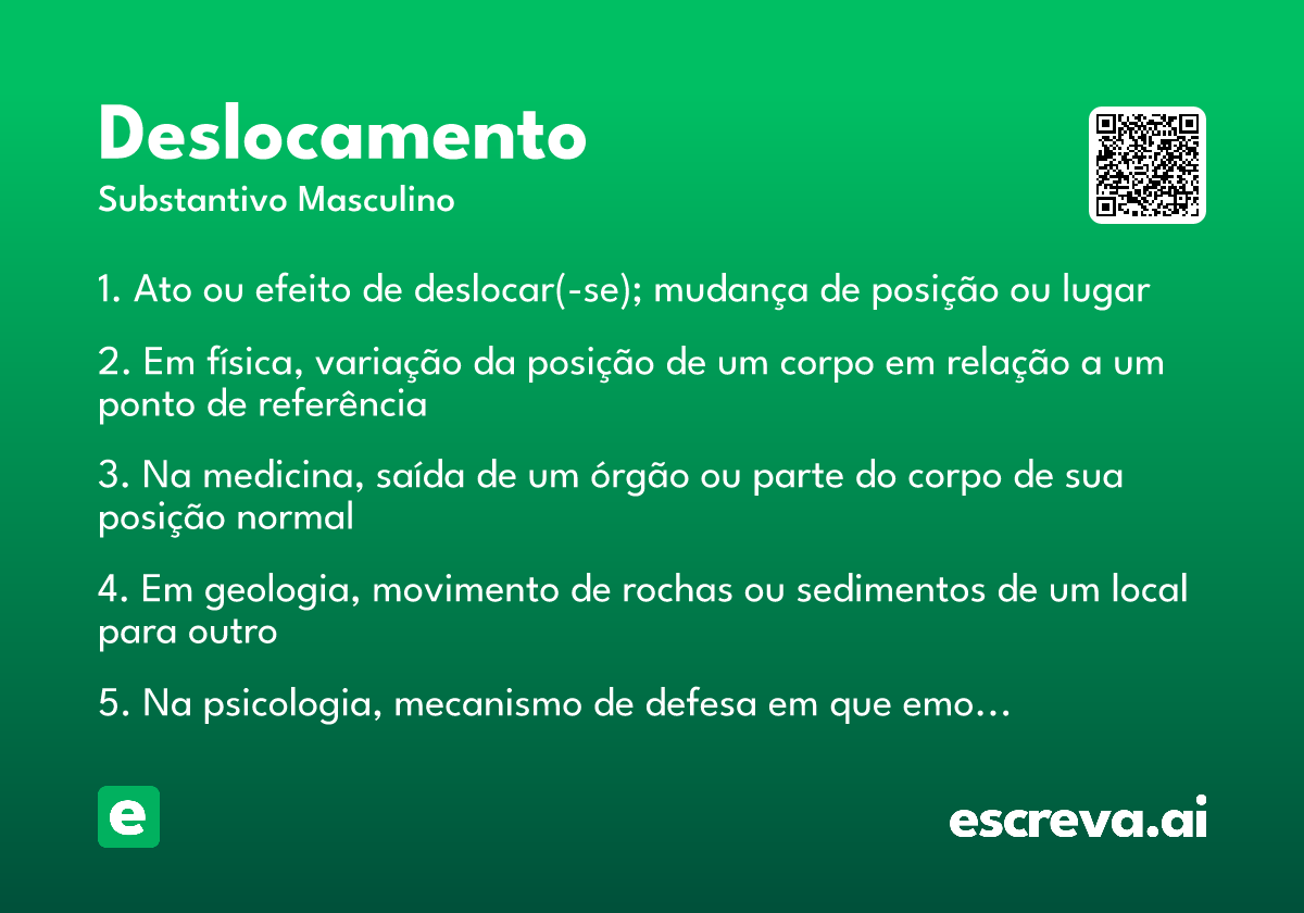 deslocamento