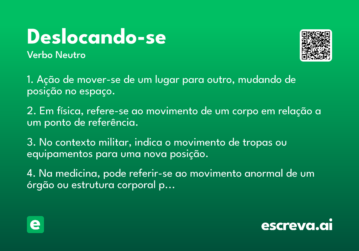 deslocando-se