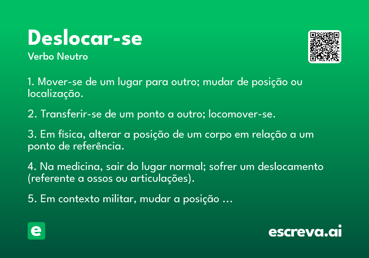 deslocar-se