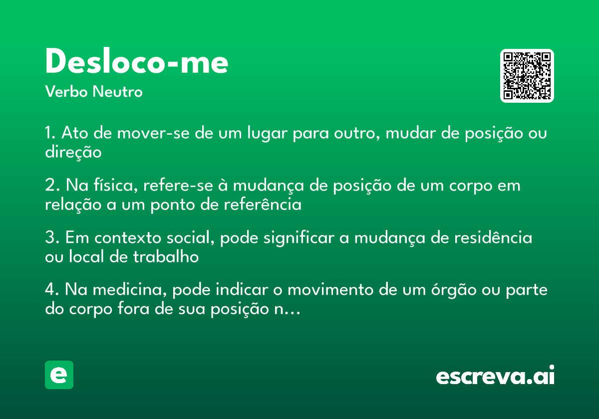 desloco-me