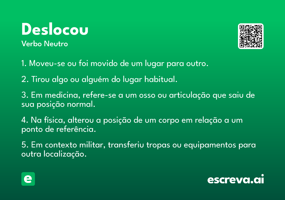 deslocou