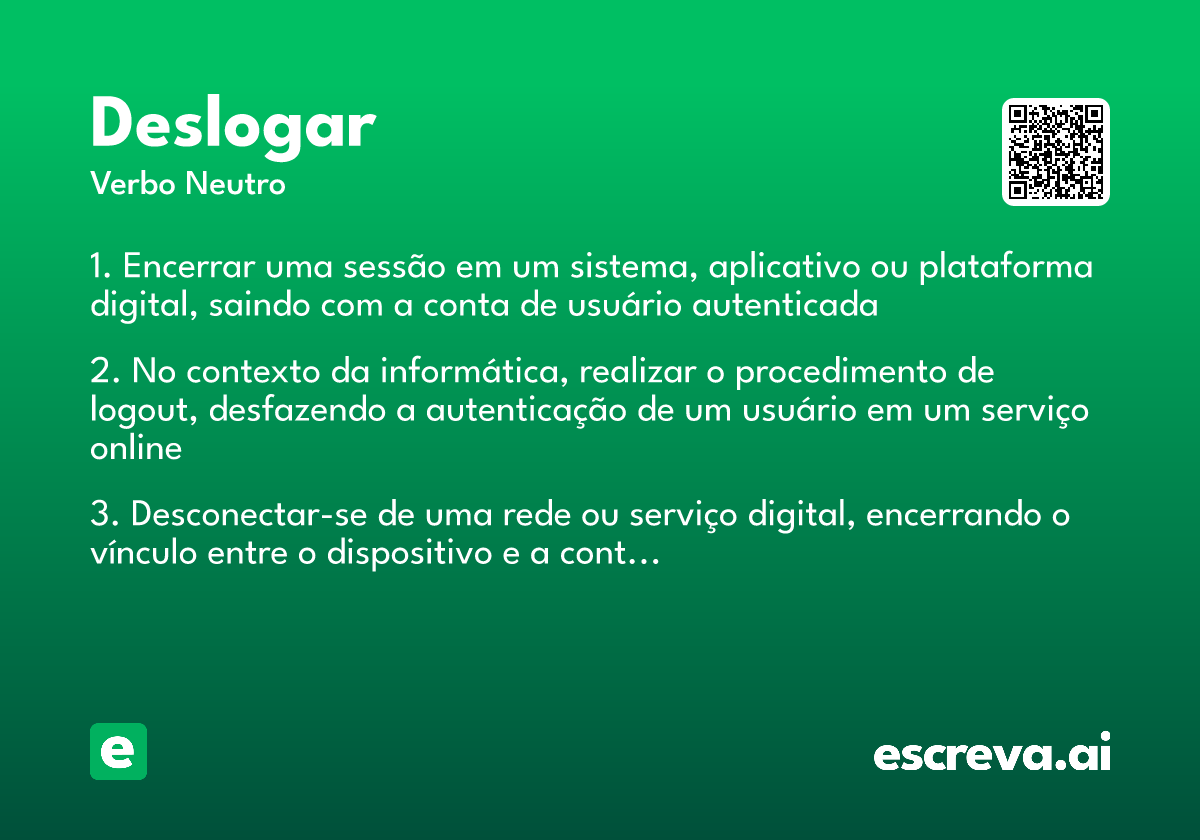 deslogar