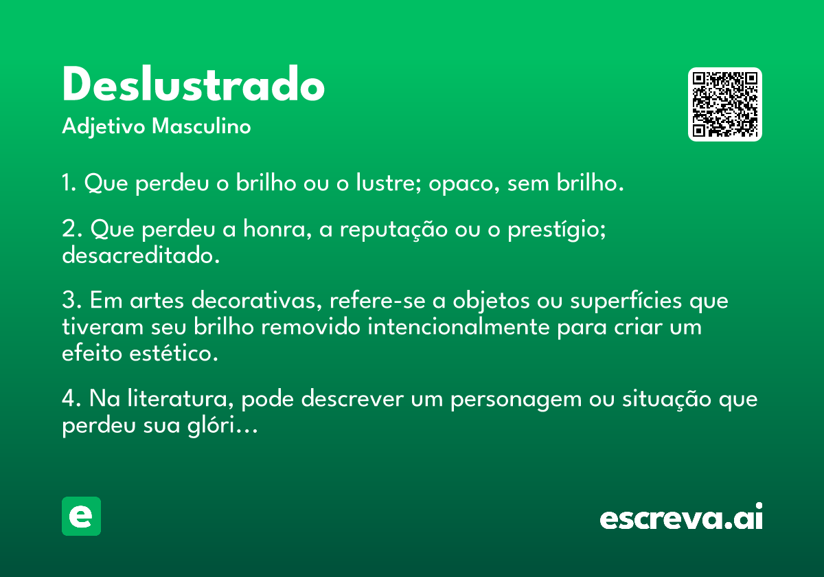 deslustrado