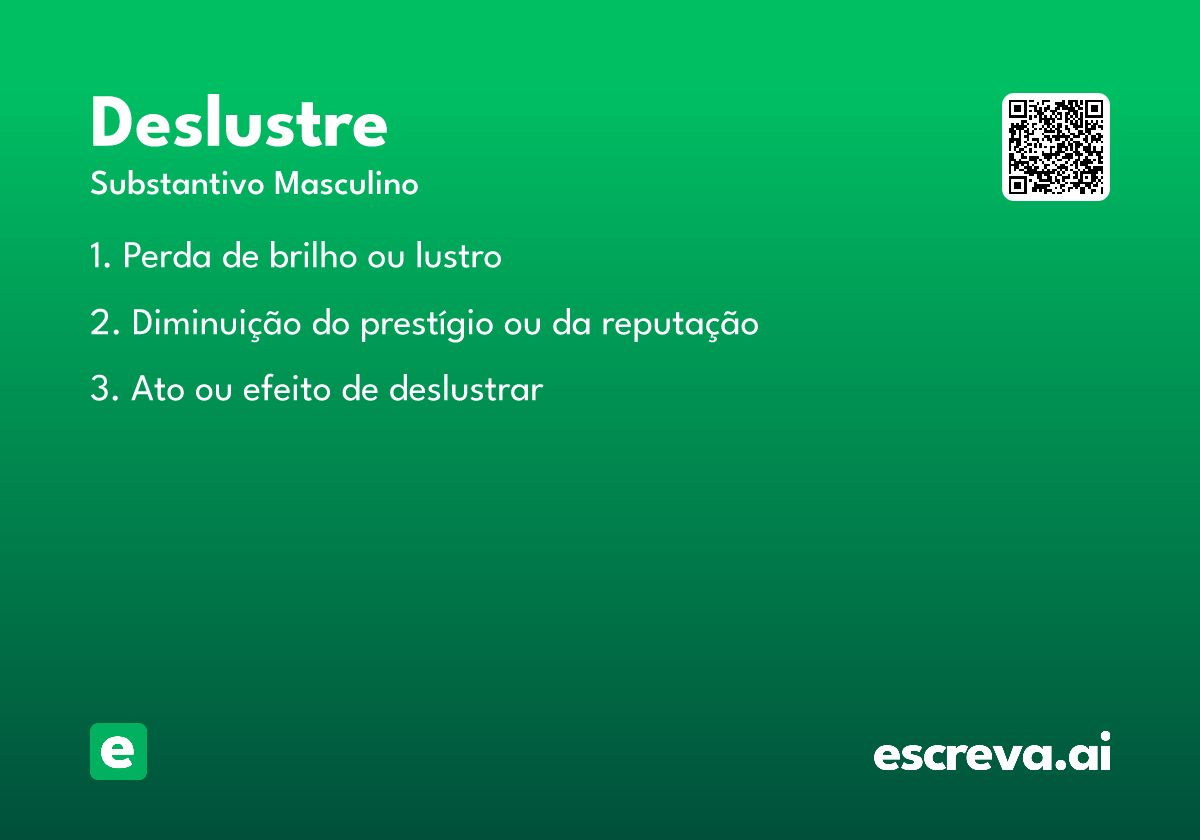 deslustre