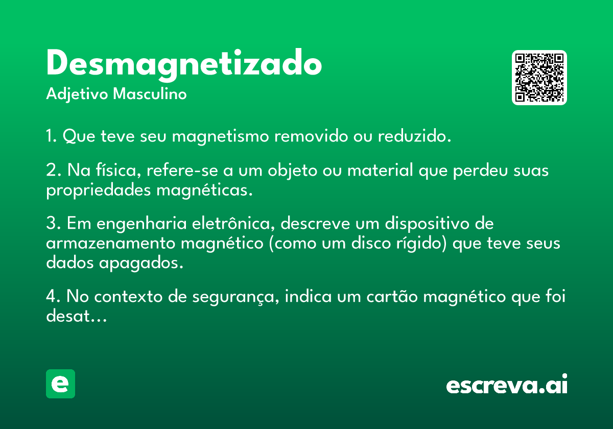 desmagnetizado