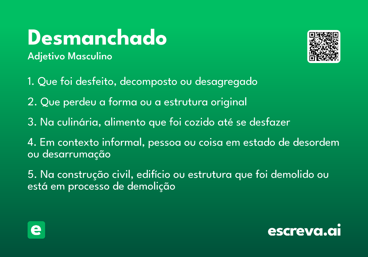 desmanchado