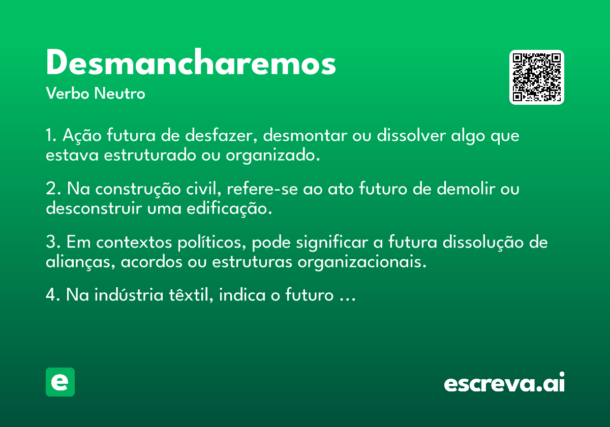 desmancharemos