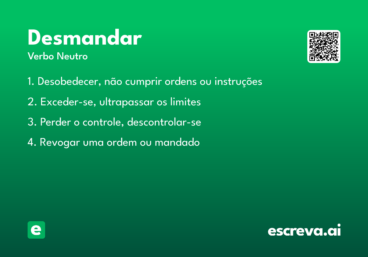 desmandar