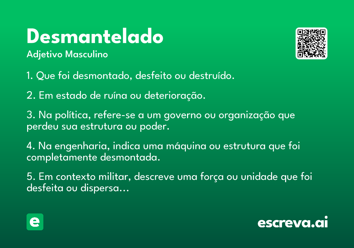 desmantelado