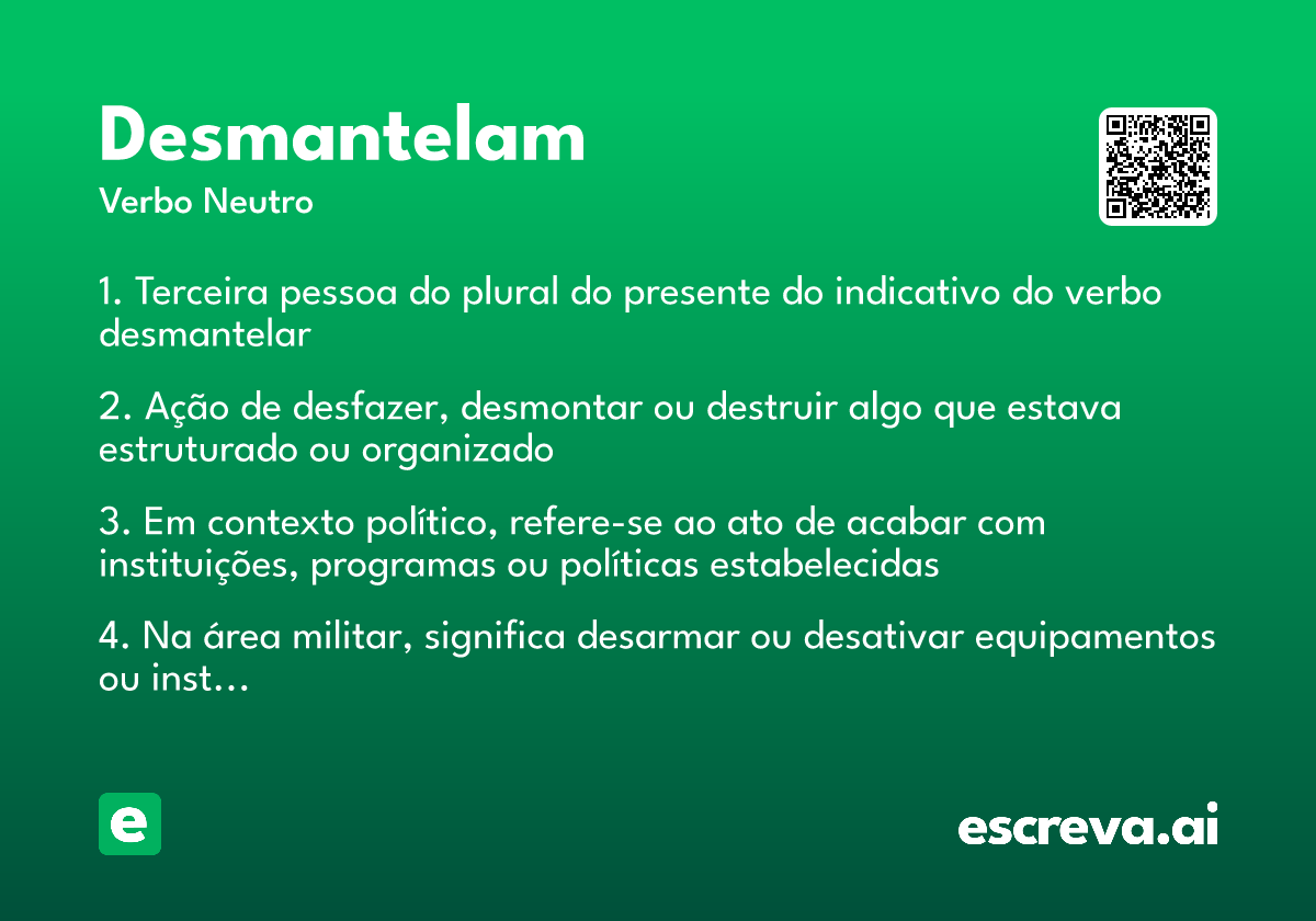 desmantelam