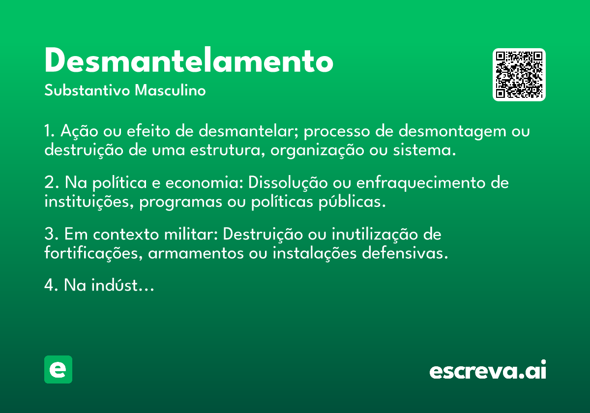 desmantelamento