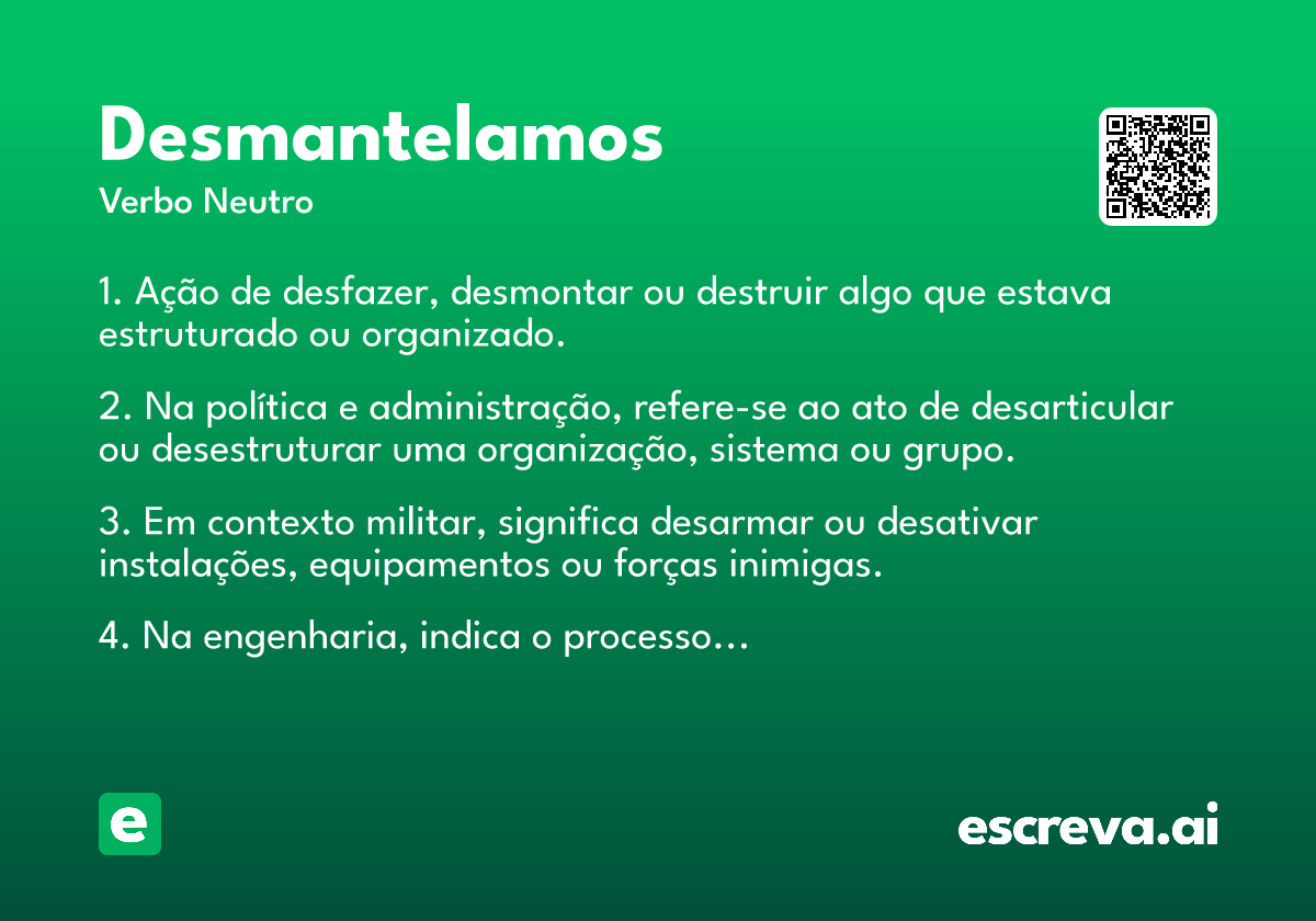 desmantelamos
