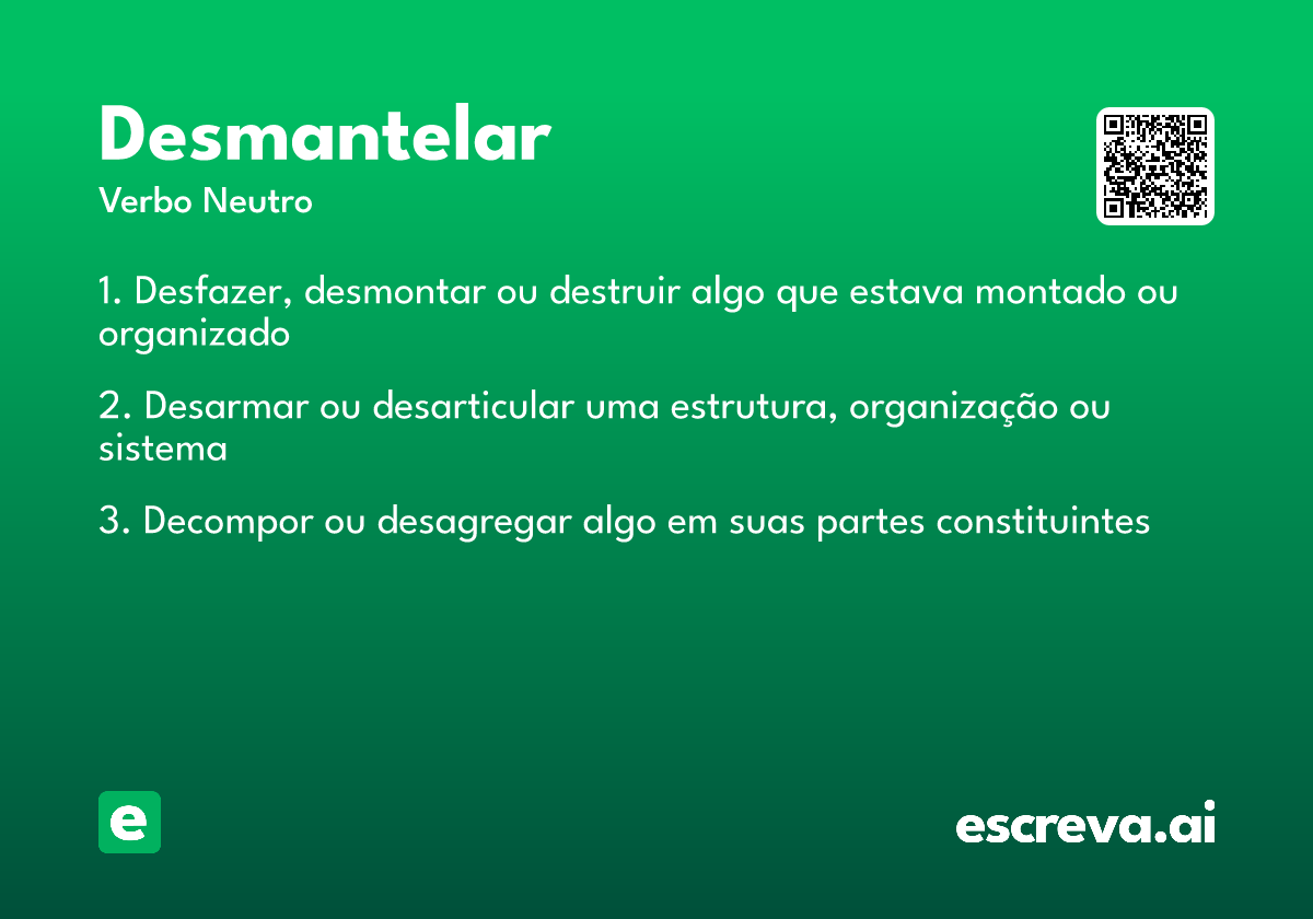 desmantelar