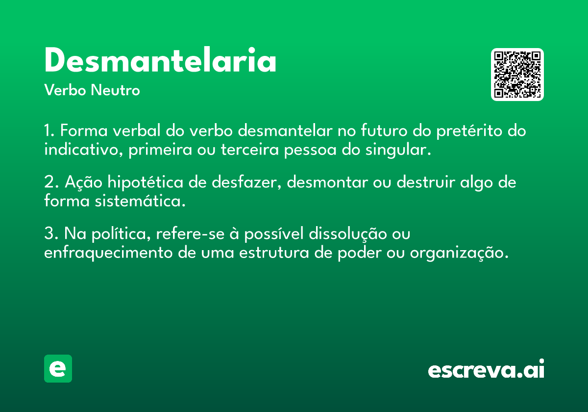 desmantelaria