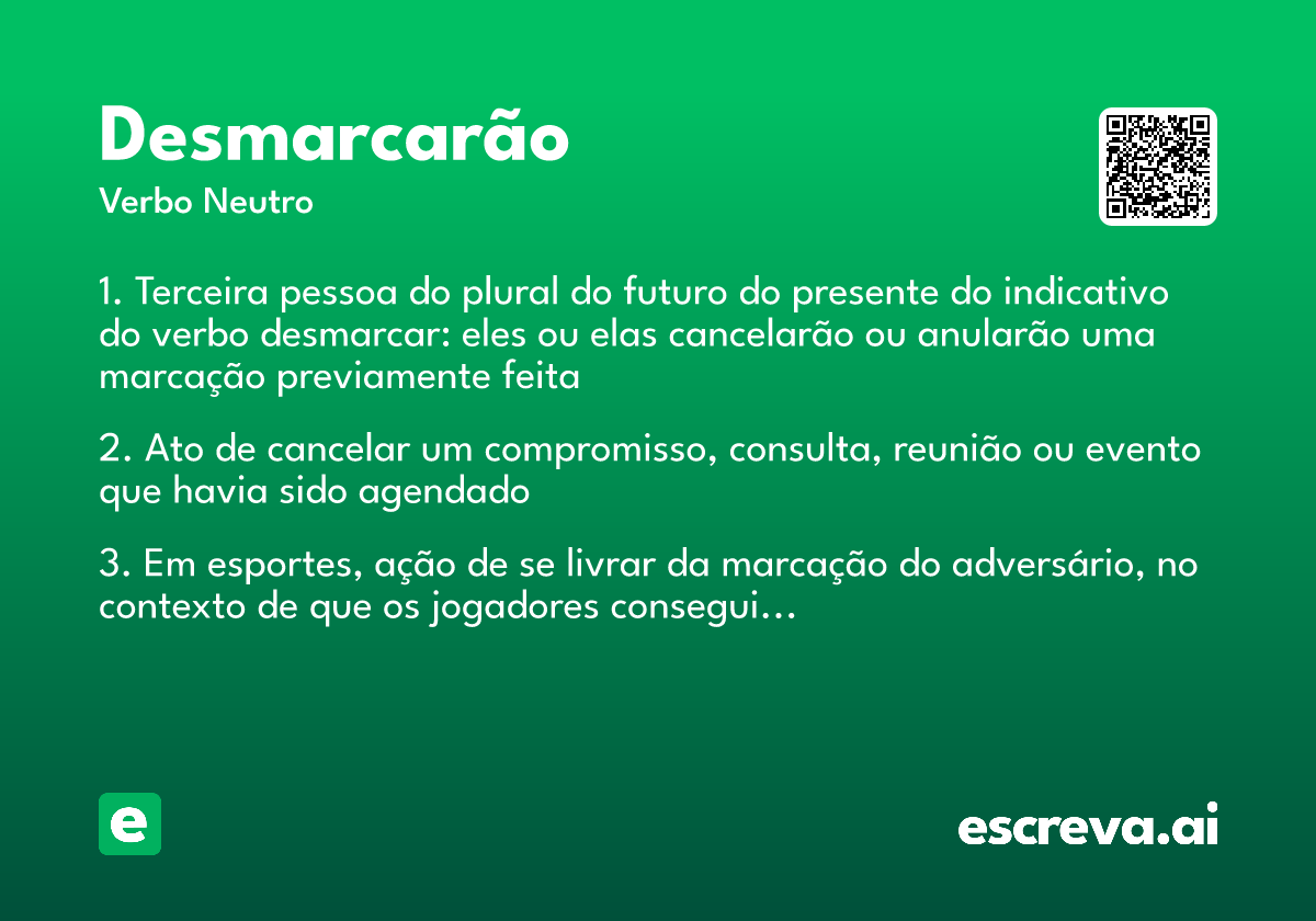 desmarcarão