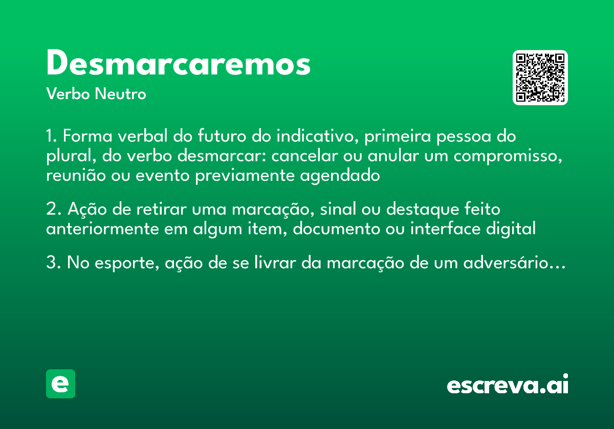 desmarcaremos