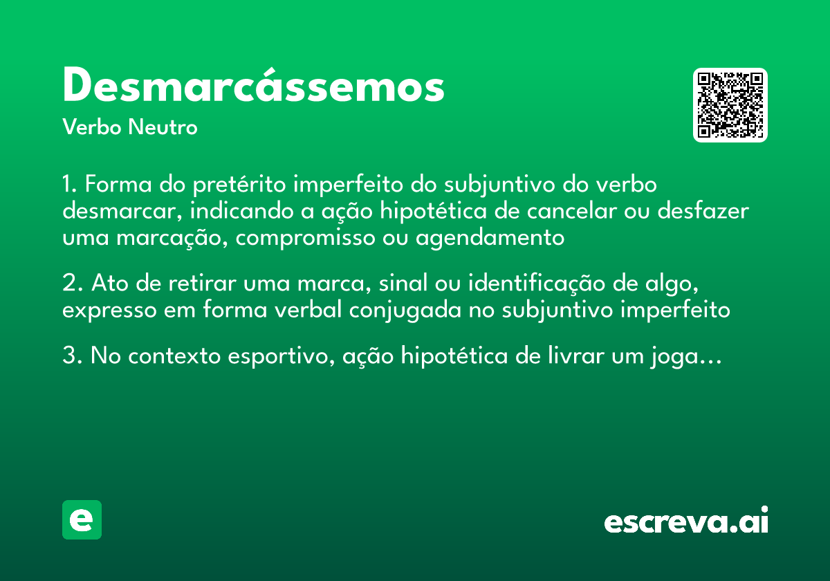desmarcássemos
