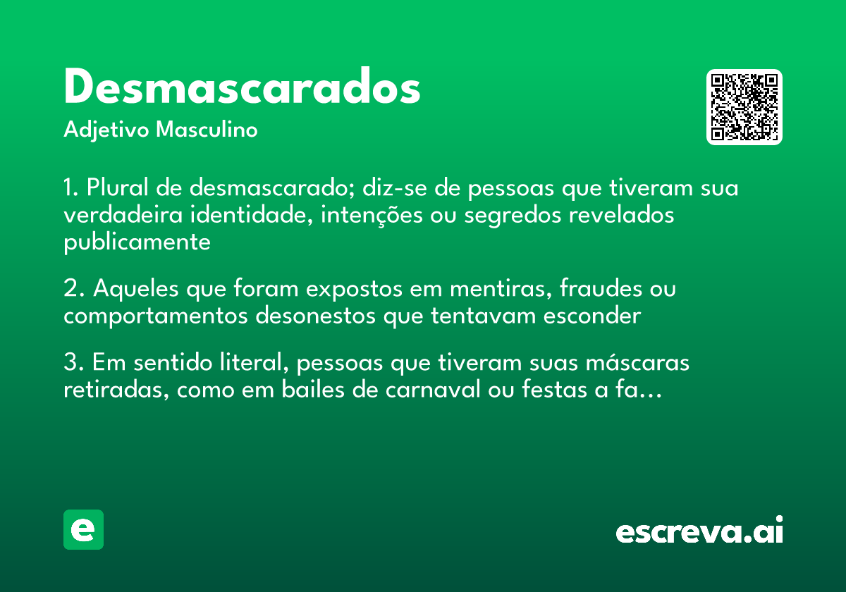 desmascarados