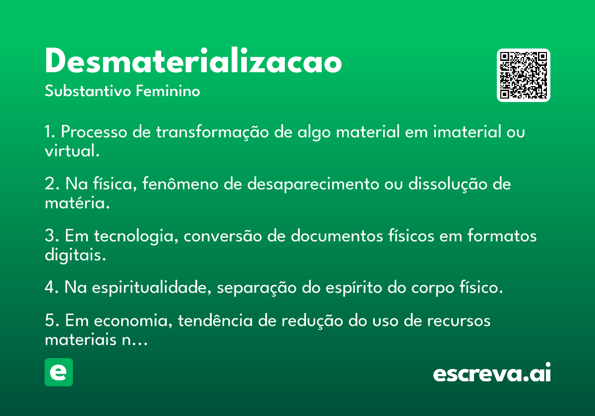 desmaterializacao