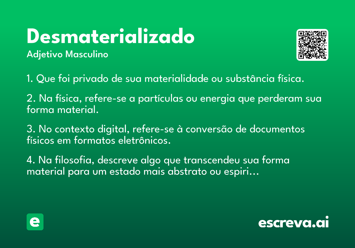 desmaterializado