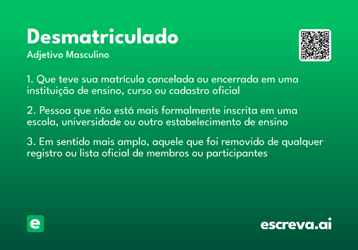 desmatriculado