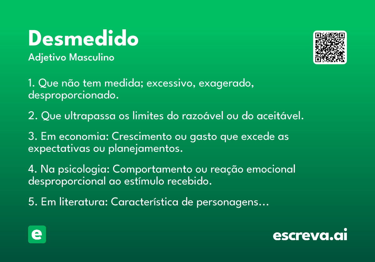 desmedido