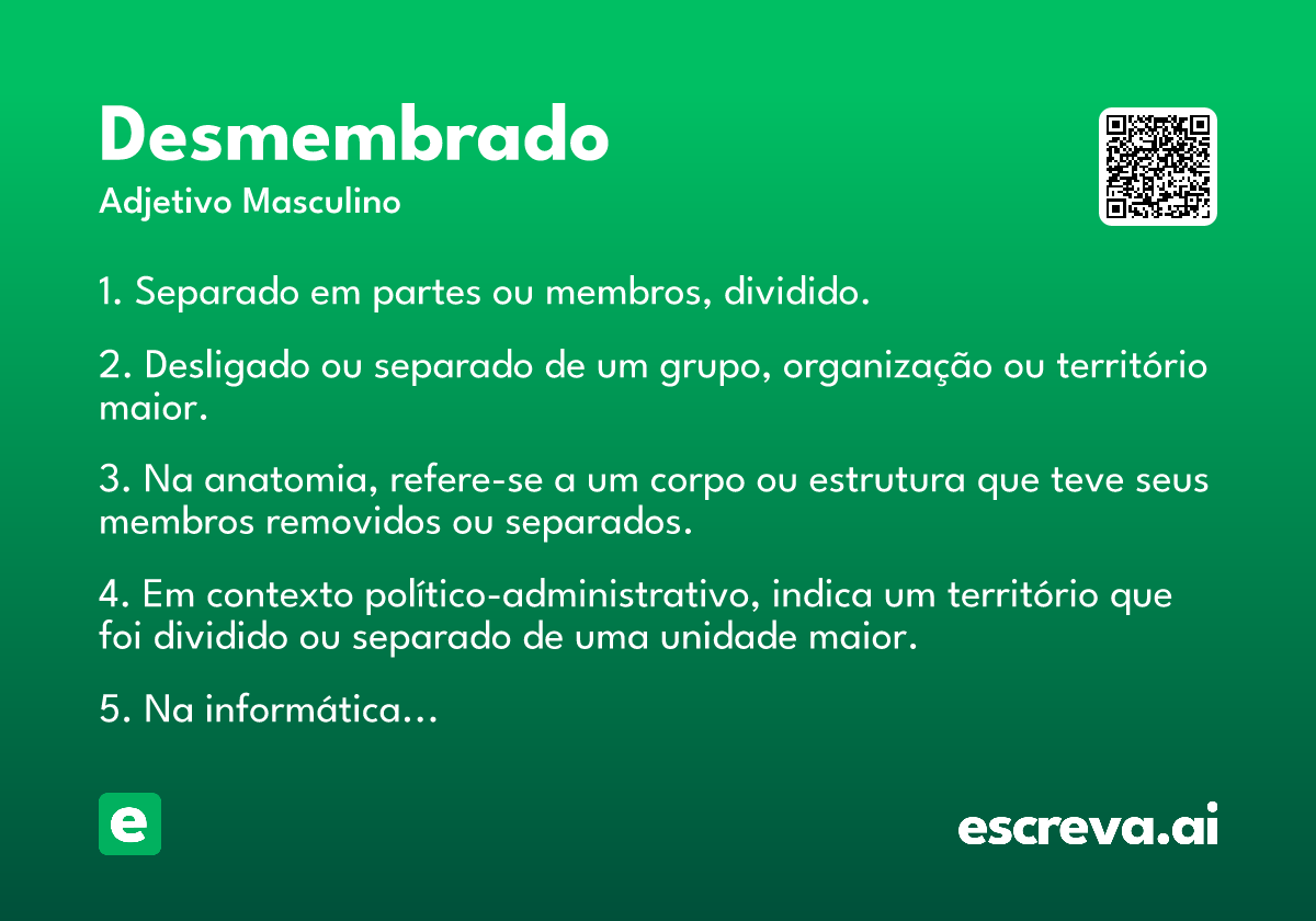 desmembrado