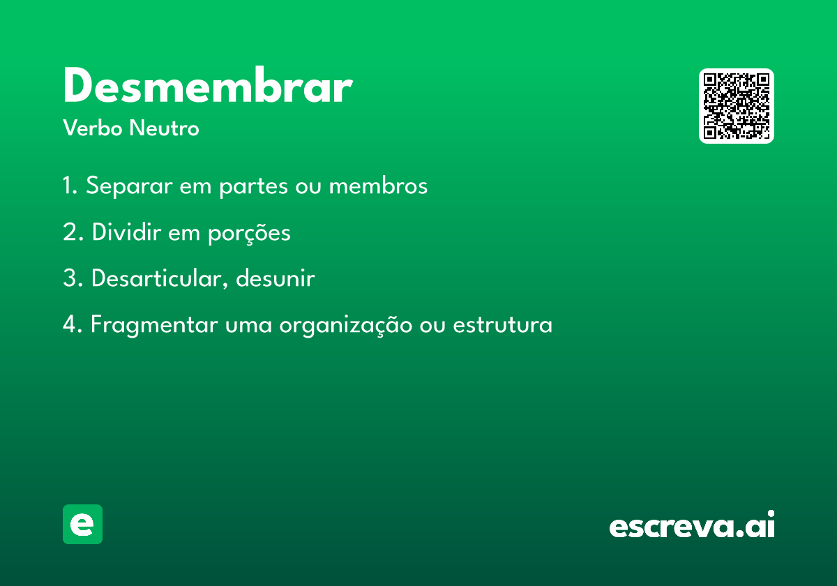 desmembrar