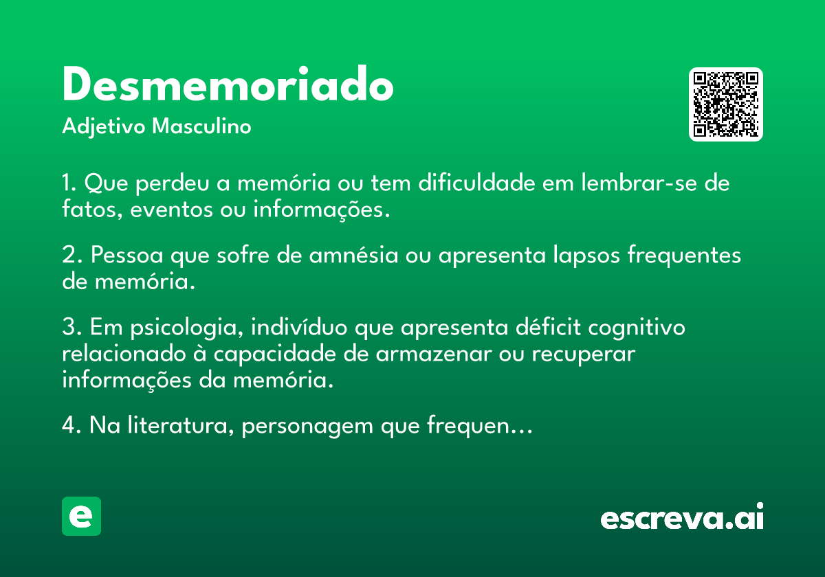 desmemoriado