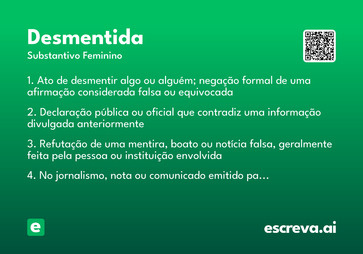 desmentida