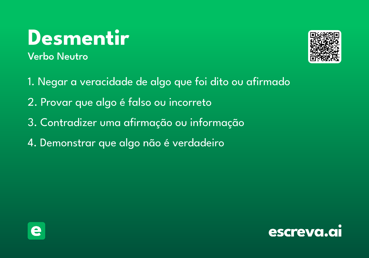 desmentir