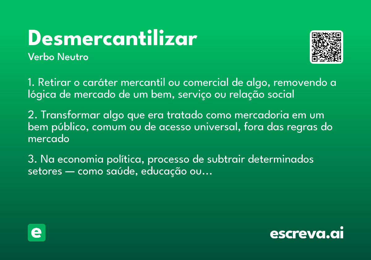 desmercantilizar
