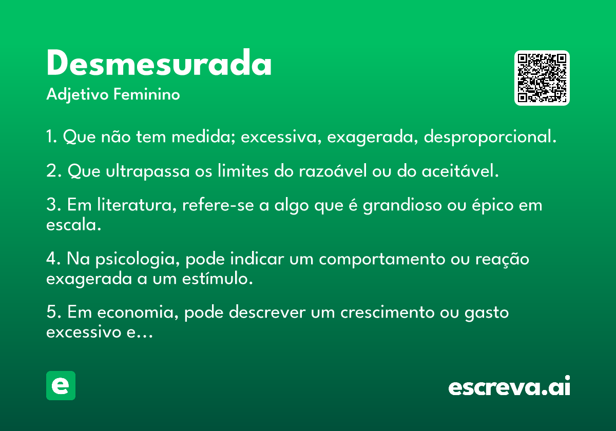 desmesurada