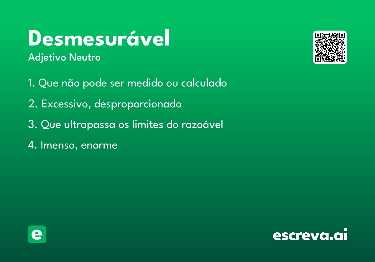 desmesurável
