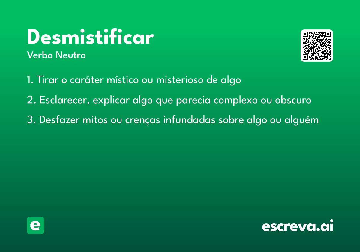 desmistificar